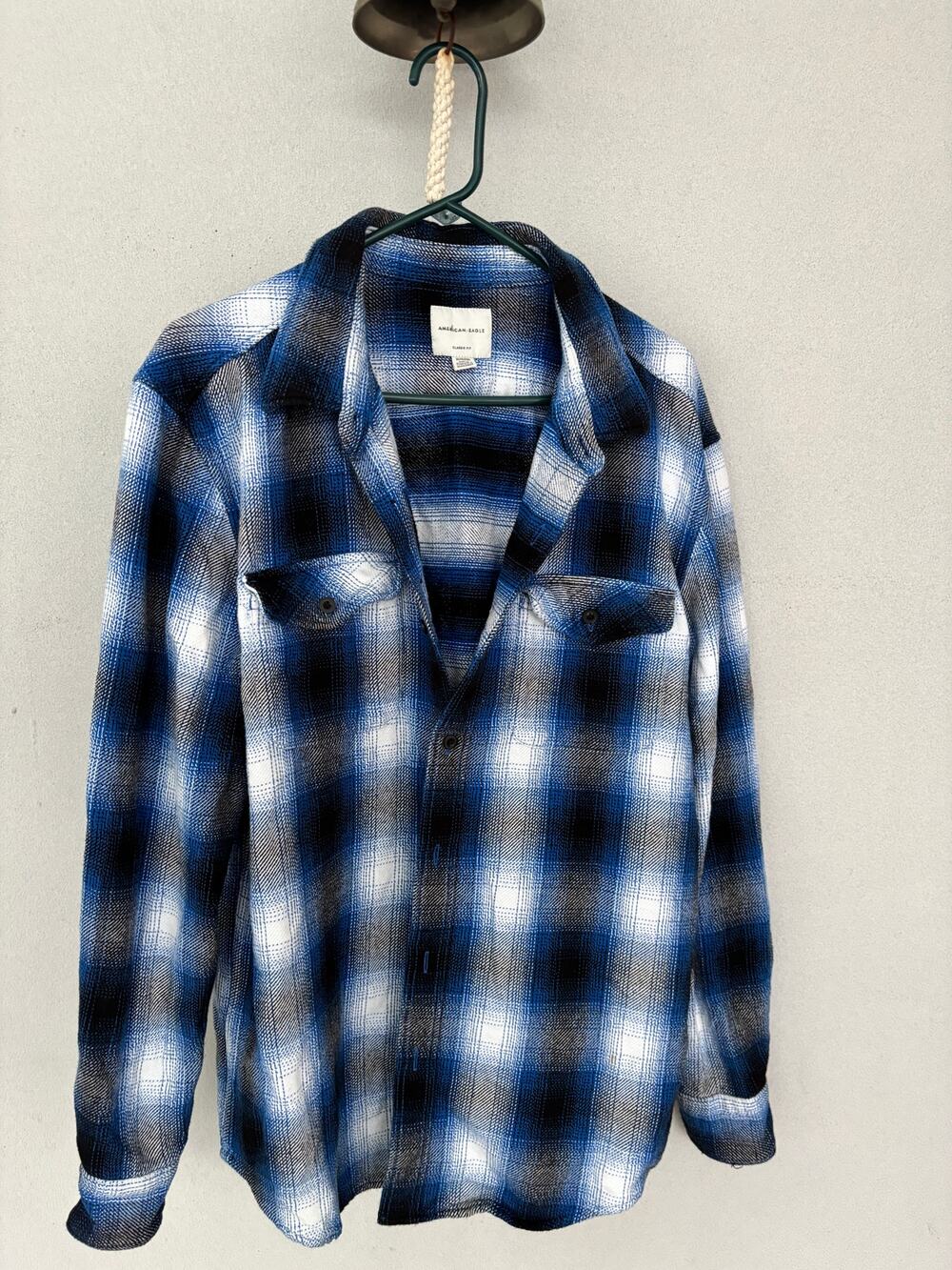 American Eagle Outfiters 100% Cotton Flannel Shirt Shacket Grunge Skater